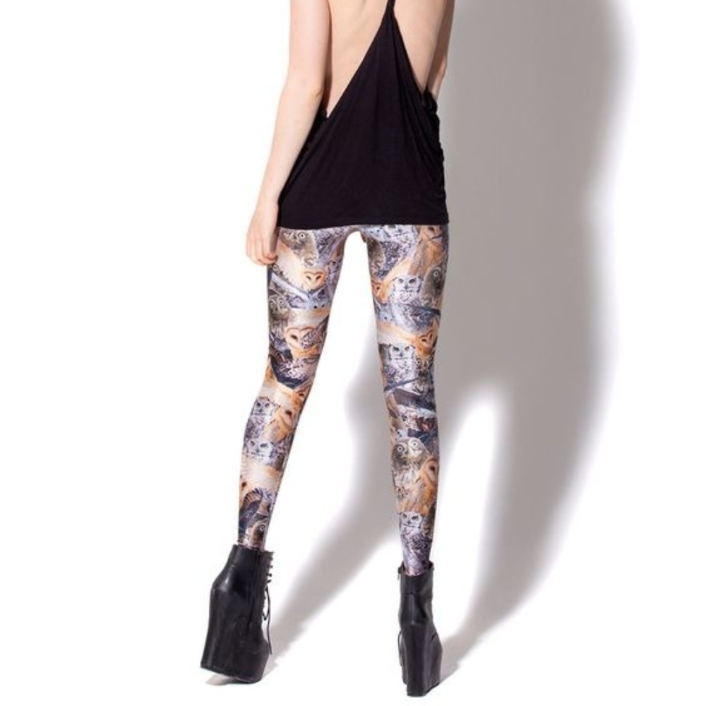 Blackmilk Owl Brown Leggings